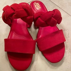 Circus by Sam Edelman - red braid sandals size 8.5